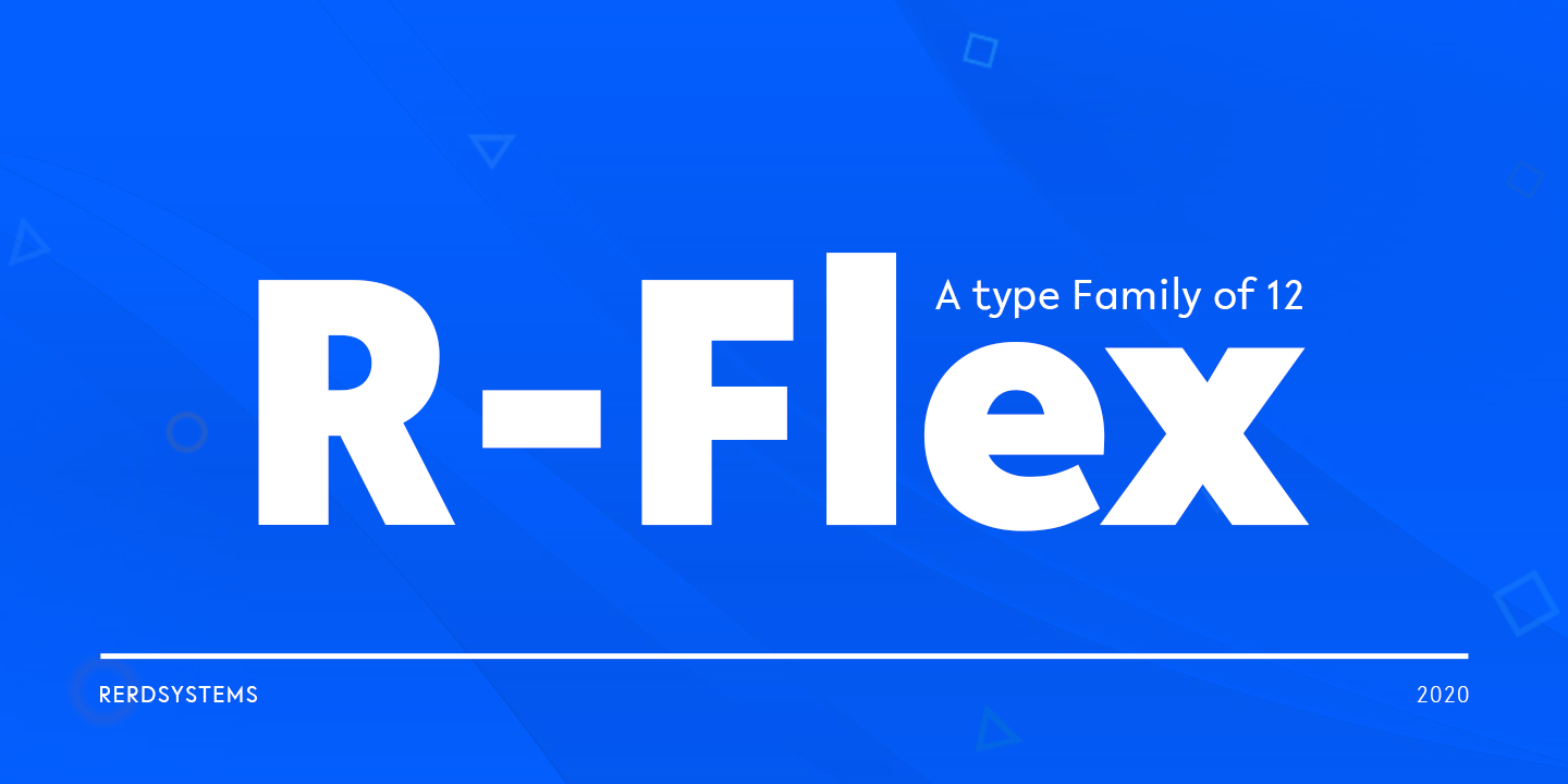Пример шрифта R-Flex #1